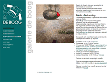 Tablet Screenshot of galeriedeboog.nl